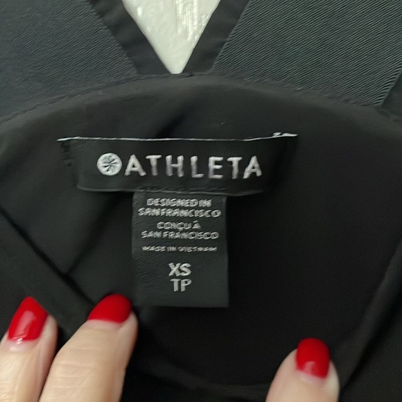Athleta Active Black Savannah Strap Waisted Sleeveless Dress Size extra small - Picture 3 of 8